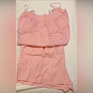 Pink cotton plus size pajama set